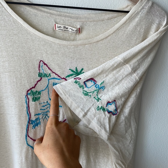 Free People Embroidered Hawaii Shirt - Picture 3 of 8